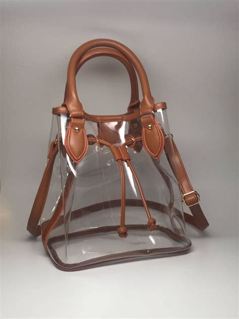 WOMEN'S LUXURY TRANSPARENT BAGS AND HANDBAGS 